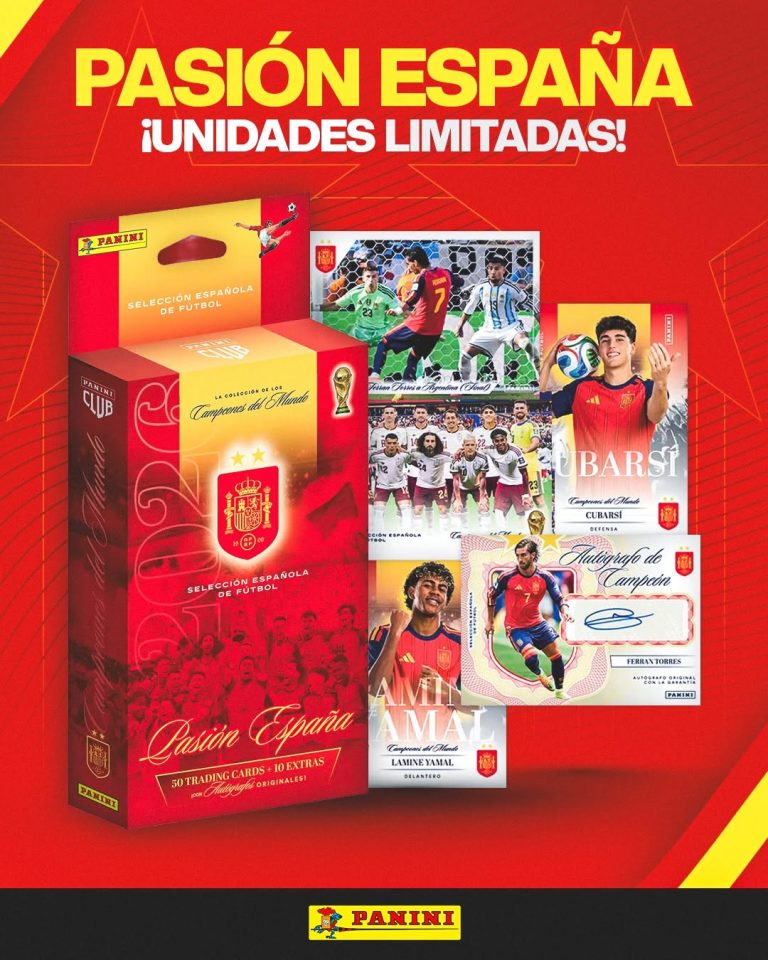 Panini Club Pasión España: la espectacular colección de cards de los campeones del mundo
