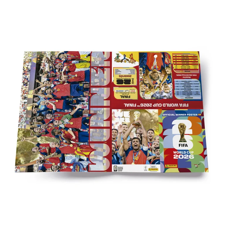 Panini lanza el póster de España campeona del Mundial 2026